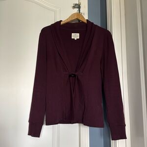 Burgundy cardigan